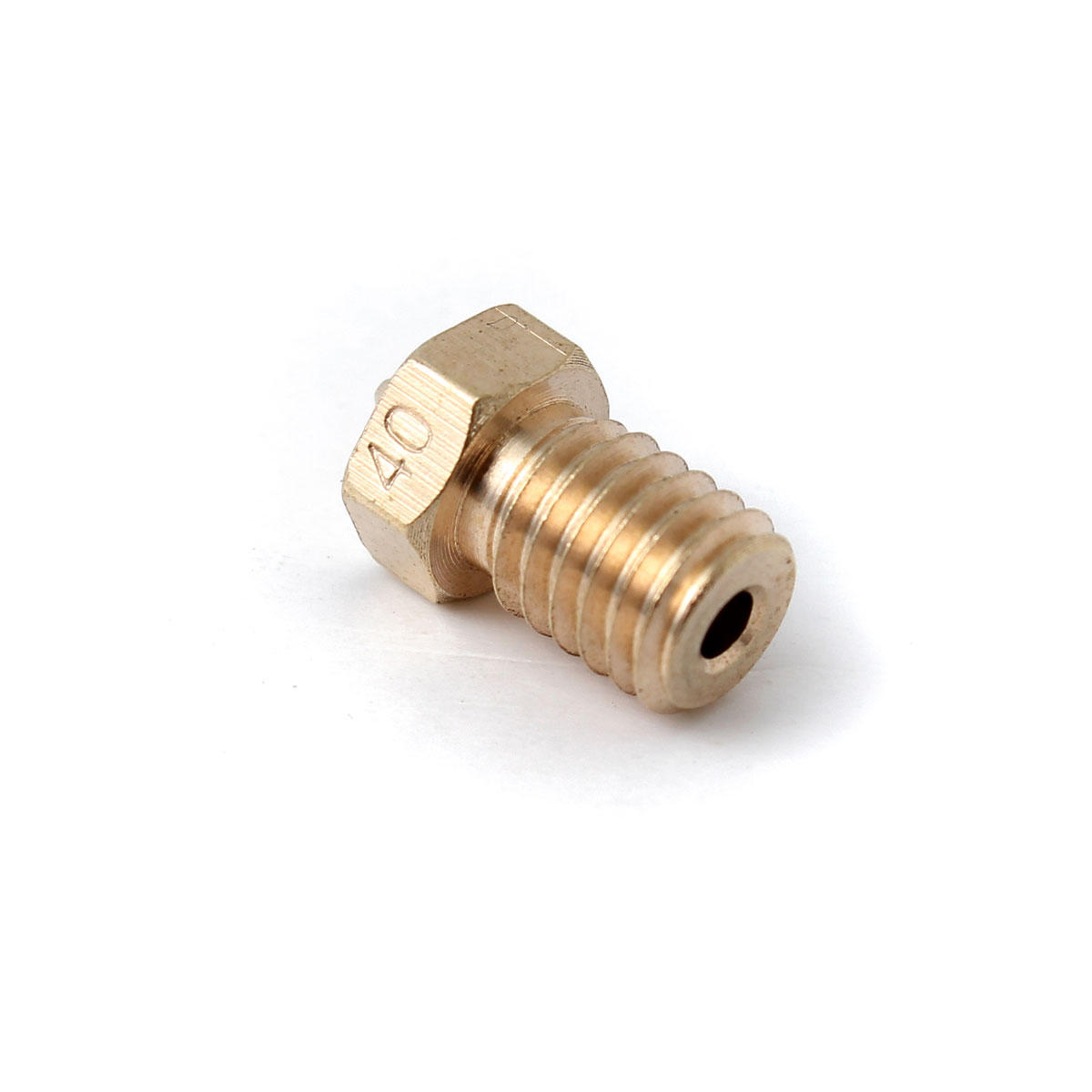 1 Pc M6 Threaded Copper Nozzle 0.3/0.4/0.5MM For 1.75mm Supplies 3D Printer COD